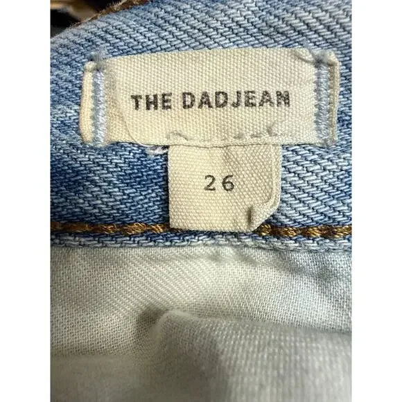 Madewell Women’s The Dad Jean High Rise Distressed Size 26 Light Wash - Picture 12 of 14